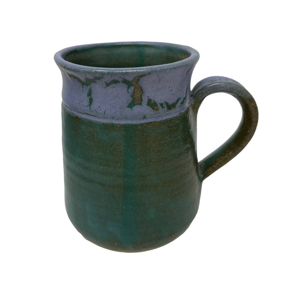 Brent MARTZEN Minimalist Handmade Art Pottery Mug Hand Thrown Coffee Tea ~Signed